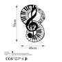 Wallity Musical 4 Escultura de pared de metal negra